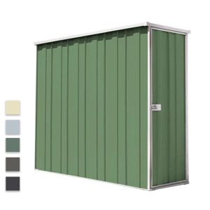 GardenSheds Narrow Shed 0.72m x 2.1m x 1.8m with Flat Roof