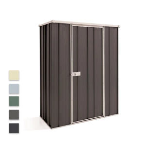 GardenSheds Slim Shed 1.41m x 0.72m x 1.8m with Flat Roof