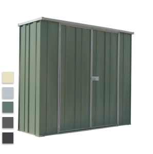 GardenSheds 2.1m x 0.72m x 1.8m Medium Shed with Flat Roof
