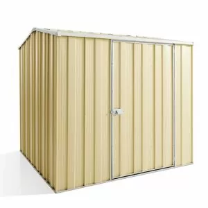 YardSaver G66 Gable Roof 2.1m x 2.1m Single Door Shed-Smooth Cream