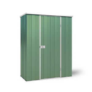 GardenSheds Slim Shed F42 Flat roof single hinged door colour5 colours