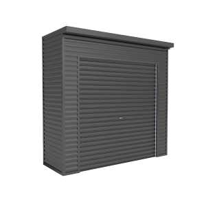 Smartlocker 800 Australian-made steel storage locker with roller door in monolith colour- garden sheds direct