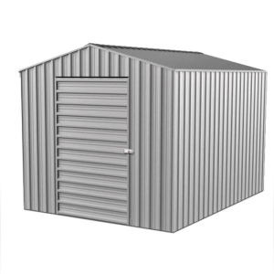 Nova Portable Gable Workshop 2.6m x 4.4m Single Hinged Door Colour-Zinc