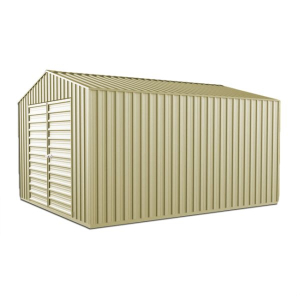 Thor Portal Frame Cyclonic Workshop 3.6m x 4.4m Double Hinged Door Colour -Smooth Cream