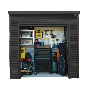 Smartlocker 800 Portal Frame Roller Door Shed - Monolith