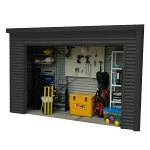 Smartlocker 900 Portal Frame Roller Door Shed - Monolith