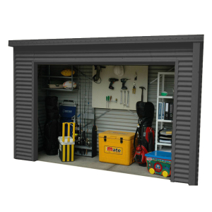 Smartlocker 900 Portal Frame Roller Door Shed - Slate Grey