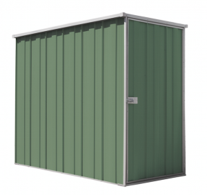 Slimline F36 Flat Roof 1.07m x 2.105m Side Entry Shed-Rivergum