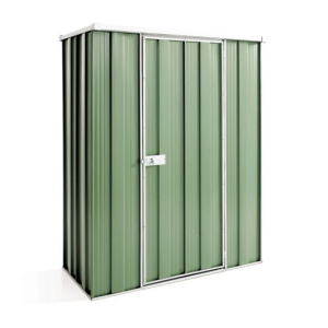 GardenSheds Slim Shed 1.41m x 0.72m x 1.8m with Flat Roof-Rivergum