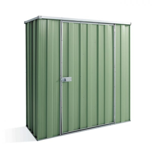 GardenSheds Slim Shed 1.76m x 0.72m x 1.8m with Flat Roof-Rivergum