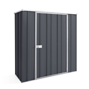 YardSaver F52 Flat Roof 1.76m x 0.72m Single Door Slate Grey Shed