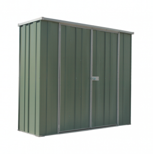 Slimline F62 Flat Roof 2.105m x 0.72m Double Door Shed-Rivergum