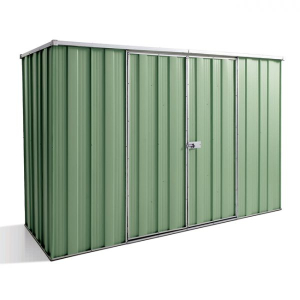 Yardsaver F83 Flat Roof 2.8m x 1.07m Double Door Shed-Rivergum