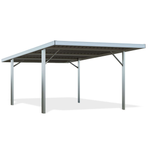 YardPro Single Carport Flat Roof 3m x 5.5m Colour-Smooth Cream