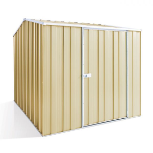 YardSaver G68 Gable Roof 2.1m x 2.8m Single Door Shed-Smooth Cream