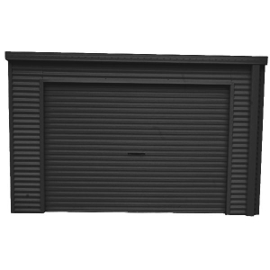 Smartlocker 1100 Portal Frame Roller Door Shed - Monolith
