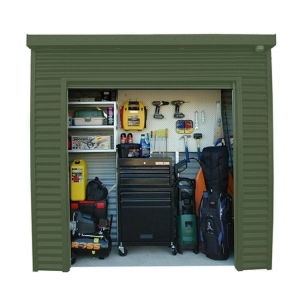 Smartlocker 800 Portal Frame Roller Door Shed - Mist Green