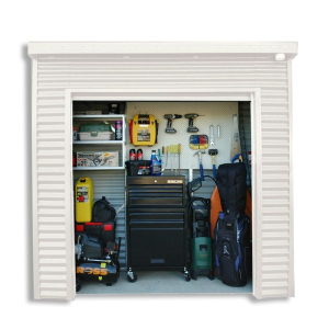 Smartlocker 800 Portal Frame Roller Door Shed - Off White