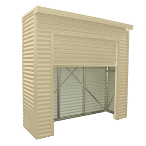 Smartlocker 800 Portal Frame Roller Door Shed - Smooth Cream
