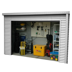 Smartlocker 900 Portal Frame Roller Door Shed - Zinc