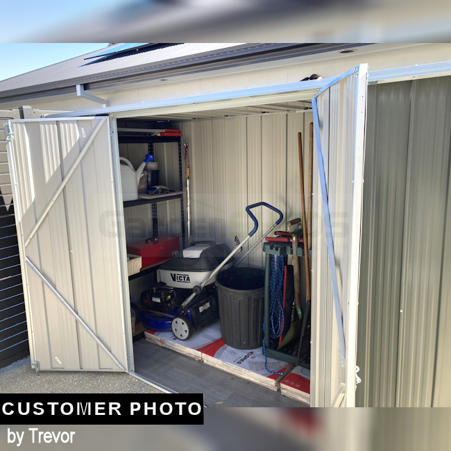 GardenSheds Medium Shed 2.8m x 1.07m x 1.8m with Flat Roof