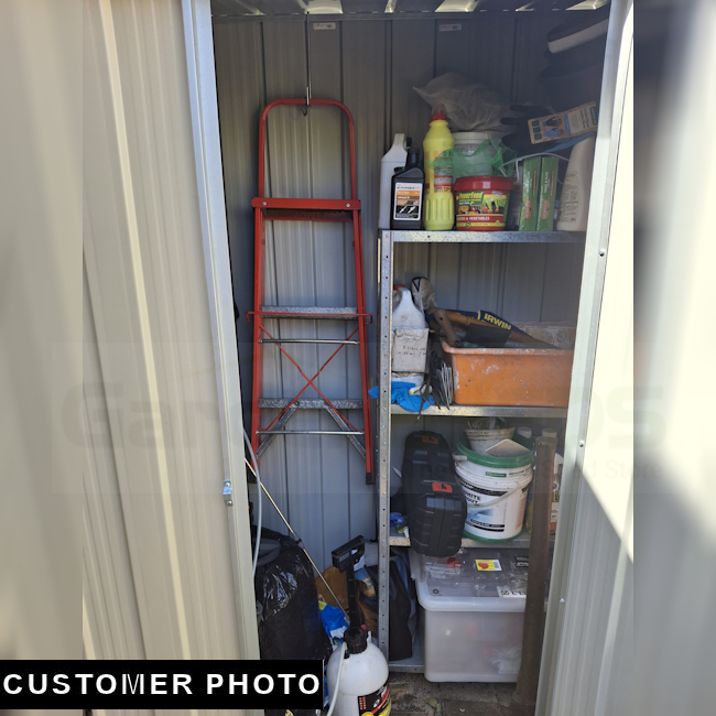 GardenSheds S42 Slim Shed by Gillian interior