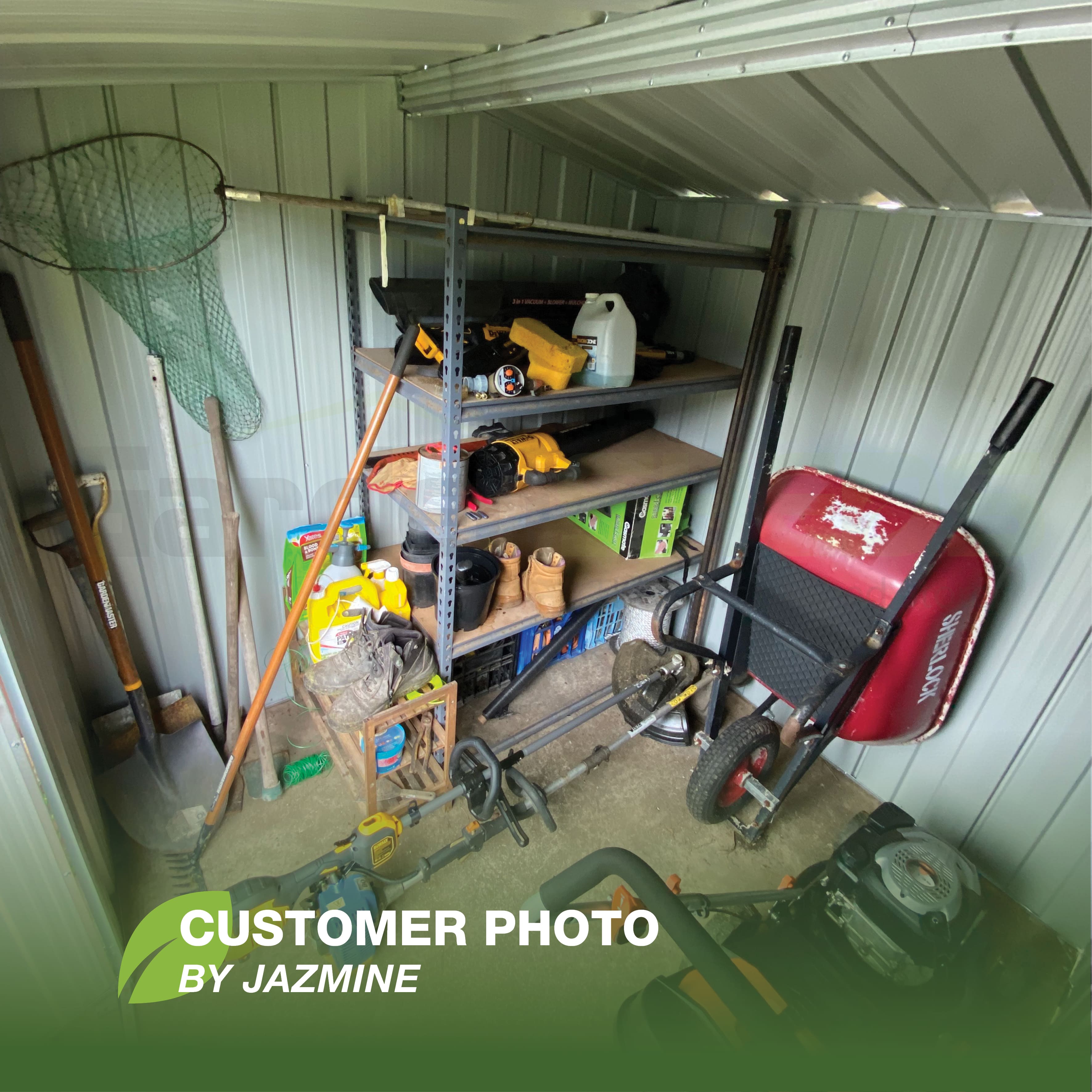 YardSaver G66 Gable Roof Shed by Jazmine installed